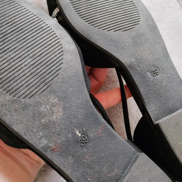 Embellished Faux Suede Pumps - Picture 12 of 16